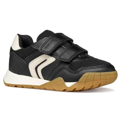 Pantofi copii baieti din material sintetic si textil Geox, Negru – J56NEA-0BC14-C9B1M