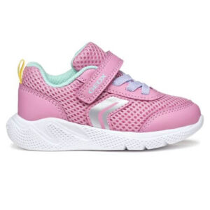 Pantofi copii fete din textil Geox, Roz – B454TD-01454-CE83B