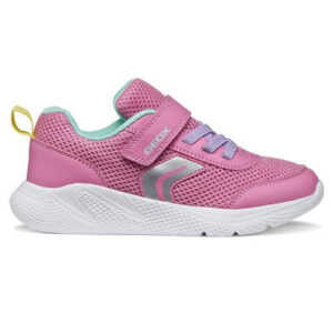 Pantofi copii fete din textil Geox, Roz – J36FWB-01454-CE83B