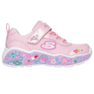 Pantofi copii fete din textil Skechers, Roz – 303158-LPMT