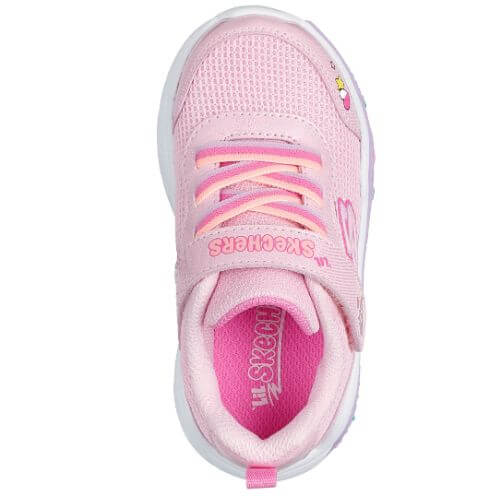 Pantofi copii fete din textil Skechers, Roz – 303158-LPMT