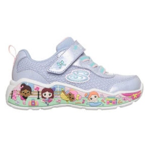 Pantofi copii fete din textil Skechers, Mov – 303158-PWMT