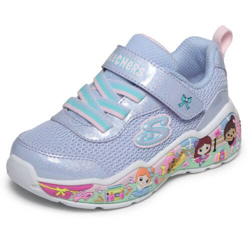 Pantofi copii fete din textil Skechers, Mov – 303158-PWMT