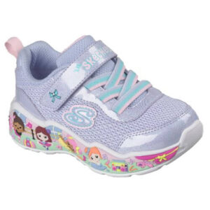 Pantofi copii fete din textil Skechers, Mov – 303158-PWMT