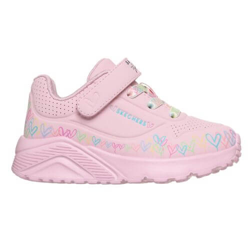 Pantofi copii fete din material sintetic Skechers, Roz – 314091-LPMT Pantofi copii fete din material sintetic Skechers, Roz – 314091-LPMT