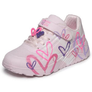 Pantofi copii fete din textil Skechers, Roz – 314966-LPMT