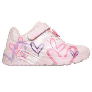 Pantofi copii fete din textil Skechers, Roz – 314966-LPMT