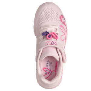 Pantofi copii fete din textil Skechers, Roz – 314966-LPMT