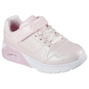 Pantofi copii fete din material sintetic Skechers Uno Lite, Roz – 310431-LPK
