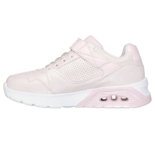 Pantofi copii fete din material sintetic Skechers Uno Lite, Roz – 310431-LPK