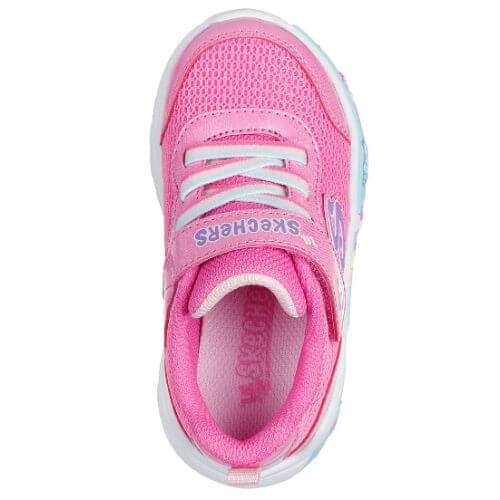 Pantofi copii fete din textil Skechers, Roz – 303158-PKMT