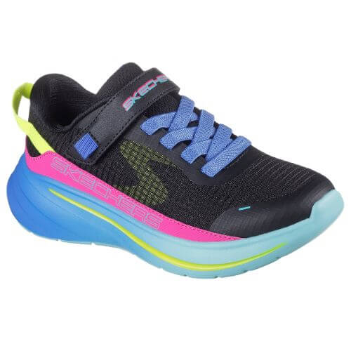 Pantofi copii fete din textil Skechers, Negru – 303571