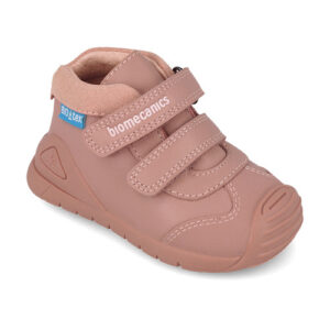Pantofi copii fete din piele impermeabili, Roz, Biomecanics – 261134-E159