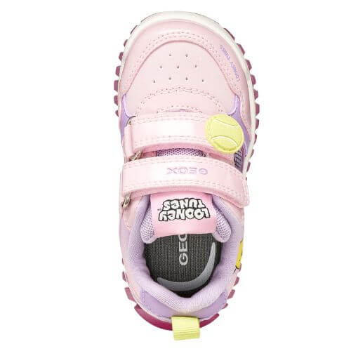 Pantofi copii fete Tweety cu LED Geox, Roz – B6561B-0HH11-C8020