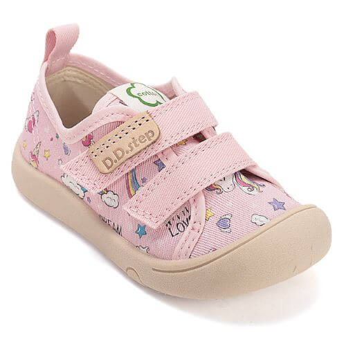 Pantofi copii fete textil DD Step, Roz – C100-61621