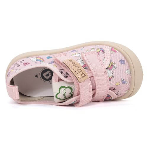 Pantofi copii fete textil DD Step, Roz – C100-61621