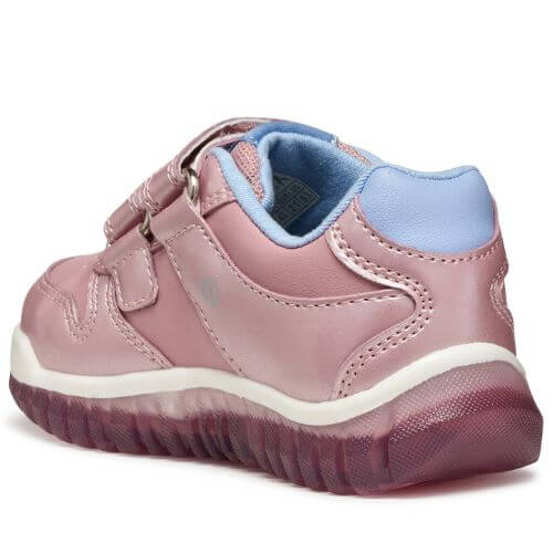 Pantofi copii fete Stitch cu LED Geox, Roz – B5661B_000NF_C8207