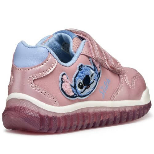 Pantofi copii fete Stitch cu LED Geox, Roz – B5661B_000NF_C8207