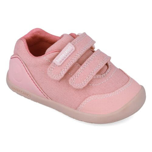 Pantofi copii fete calapod lat din textil Biomecanics, Roz – 252194-C847