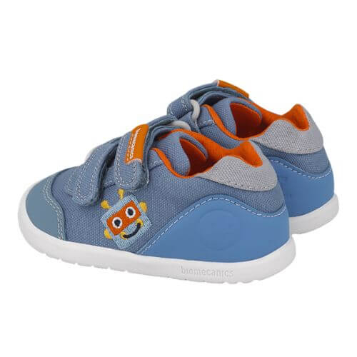 Pantofi copii băieți calapod lat din textil Biomecanics, Albastru – 252196-A371