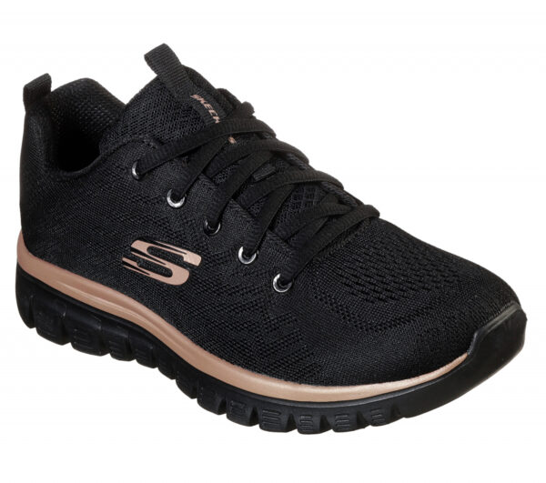 Pantofi Skechers Graceful-Get Connected, Negru – 12615 Pantofi Skechers Graceful-Get Connected, Negru – 12615