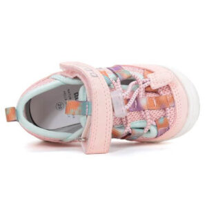 Pantofi decupati copii fete din textil DD Step, Roz – F065-61331F