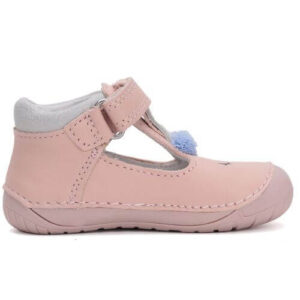 Pantofi decupati copii fete din piele DD Step, Roz – H070-51968