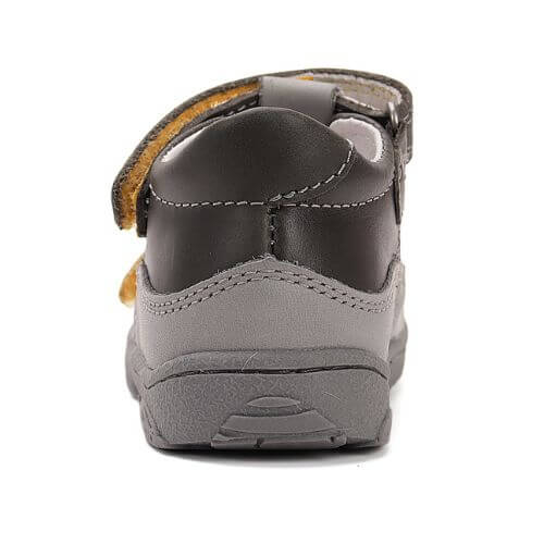 Pantofi decupati copii baieti din piele DD Step, Gri – H077-51332