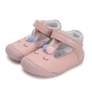 Pantofi decupati copii fete din piele DD Step, Roz – H070-51968