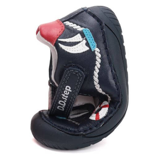 Pantofi decupati copii baieti din piele DD Step, Albastru – H070-51434
