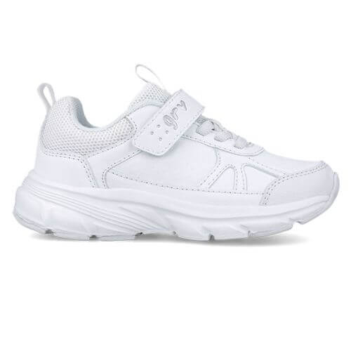 Pantofi sport copii fete din material sintetic Garvalin, Alb – 251710-B050