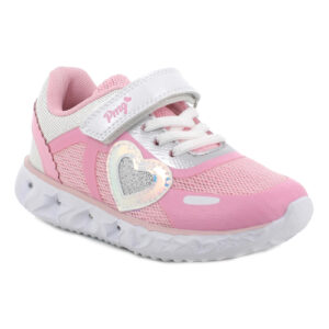 Pantofi copii fete cu LED din textil Primigi, Roz – 5965511