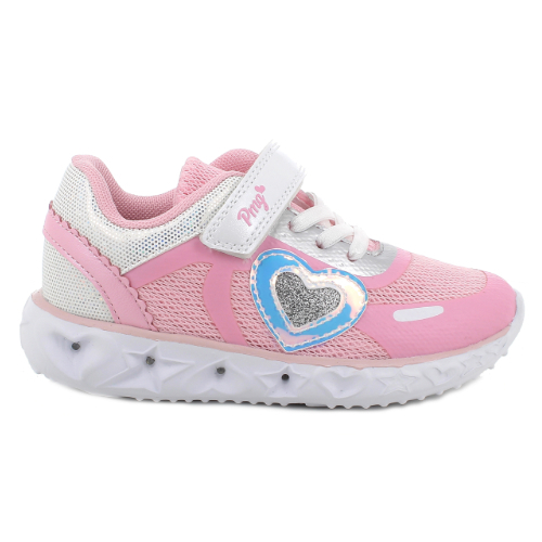 Pantofi copii fete cu LED din textil Primigi, Roz – 5965511