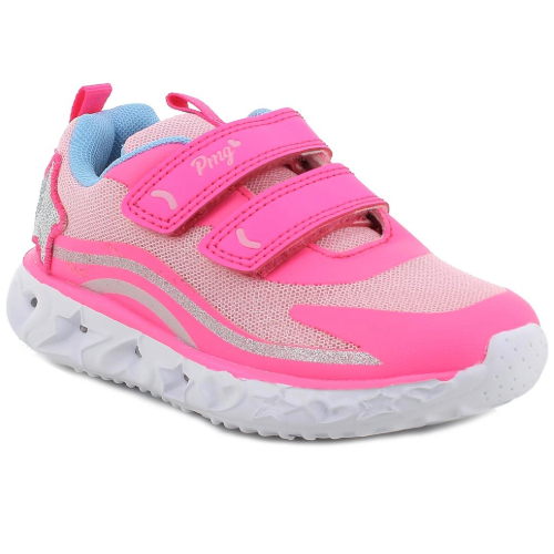 Pantofi copii fete cu LED din textil Primigi, Roz – 5965611
