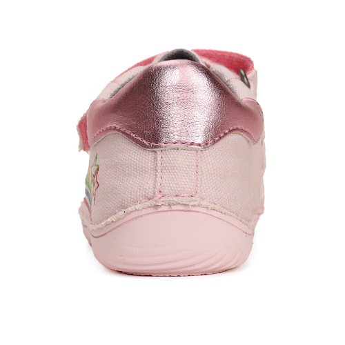 Pantofi copii fete Barefoot din canvas DD Step, Roz – C073-41805A