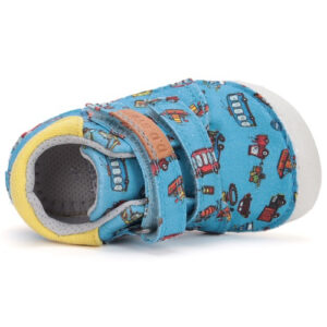 Pantofi copii baieti Barefoot din canvas DD Step, Albastru – C070-42861A