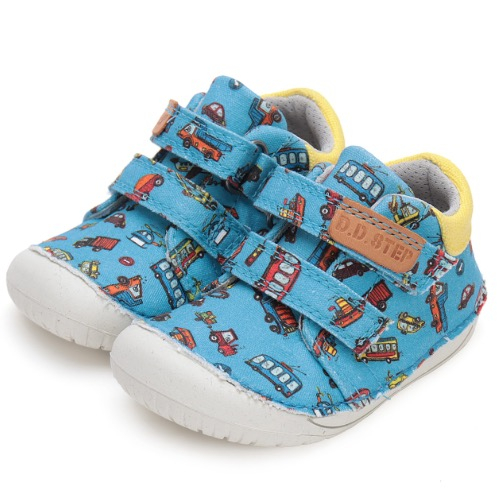 Pantofi copii baieti Barefoot din canvas DD Step, Albastru – C070-42861A