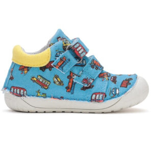 Pantofi copii baieti Barefoot din canvas DD Step, Albastru – C070-42861A