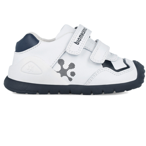 Pantofi copii baieti din piele Biomecanics, Alb – 241001-A578