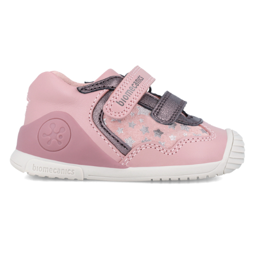 Pantofi copii fete din piele Biomecanics, Roz – 241103-B159