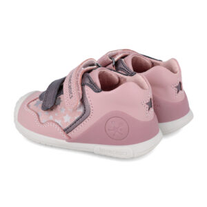 Pantofi copii fete din piele Biomecanics, Roz – 241103-B159