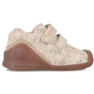 Pantofi copii fete din piele Biomecanics, Crem – 241102-C677