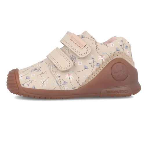 Pantofi copii fete din piele Biomecanics, Crem – 241102-C677