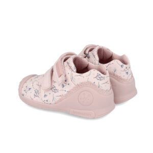 Pantofi copii fete din piele Biomecanics, Roz – 241102-B779