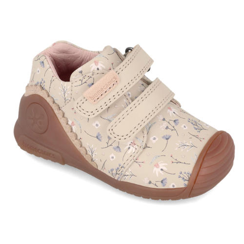 Pantofi copii fete din piele Biomecanics, Crem – 241102-C677