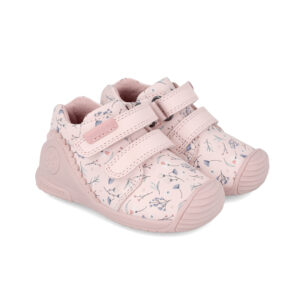 Pantofi copii fete din piele Biomecanics, Roz – 241102-B779