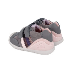 Pantofi copii fete din piele Biomecanics, Gri – 241110-C213