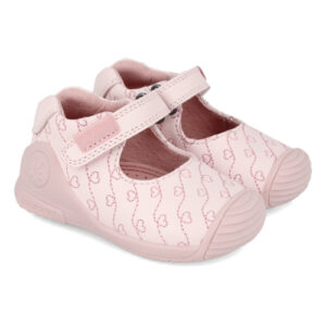 Pantofi copii fete din piele Biomecanics, Roz – 241100-A779