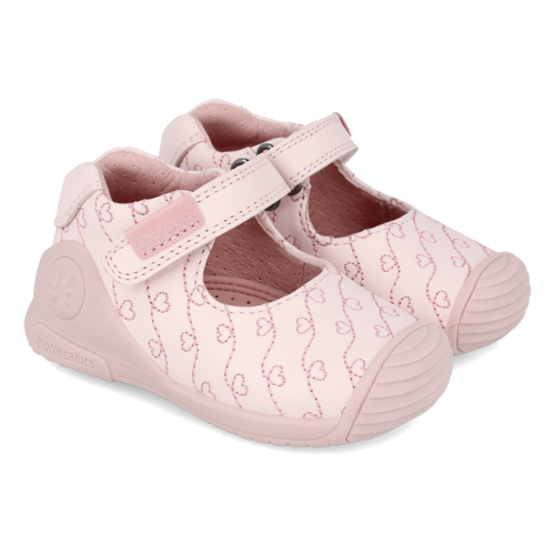 Pantofi copii fete din piele Biomecanics, Roz – 241100-A779