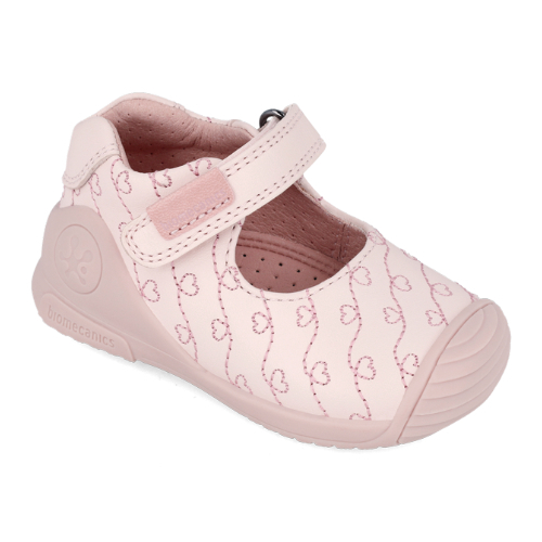 Pantofi copii fete din piele Biomecanics, Roz – 241100-A779